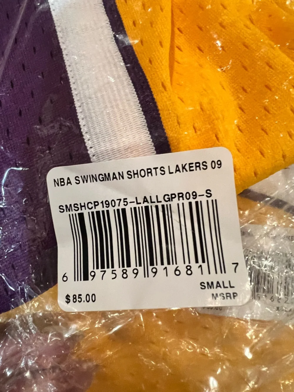 Mitchell & Ness Men's Los Angeles Lakers Swingman Shorts NWT